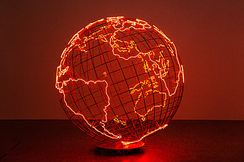 Electricity, Shine, Light, Miscellanea, Miscellaneous, Globe HD wallpaper
