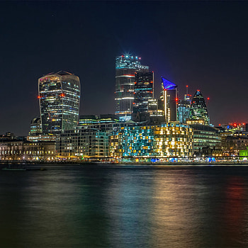 Cities, Sea, Building, Lights, Night City HD phone wallpaper