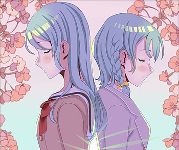 Hikawa Twins, Sayo Hikawa, Hina Hikawa, Anime, BanG Dream! Girls Band Party! HD wallpaper