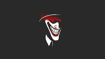 Joker Strange Minimal , joker, supervillain, superheroes, minimalism, minimalist, dark, black, behance HD wallpaper