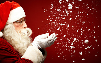 Santa Claus, white, craciun, snow, christmas, red HD wallpaper