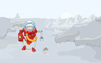 Ice, Vector, Glass, Robot, Rink HD wallpaper