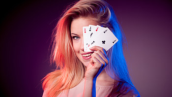 Blonde, cards, , hair HD wallpaper