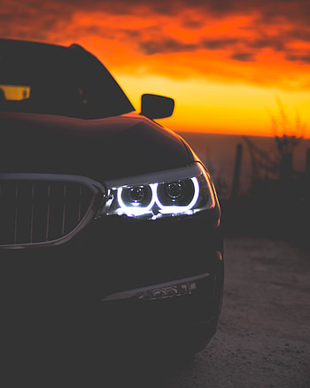 Auto, Night, Cars, Blur, Smooth, Headlight HD phone wallpaper