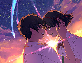Anime Your Name. Mitsuha Miyamizu Taki Tachibana Kimi No Na Wa. Fondo de Pantalla. Kawaii CuteKawaii Anime ... HD wallpaper