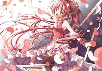Kyoko Sakura, Anime heroine, Magical girl, Puella Magi Madoka Magica HD wallpaper