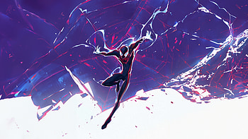 Dimensional Hero Miles Morales, spiderman, superheroes, artwork, digital-art, artist, artstation HD wallpaper