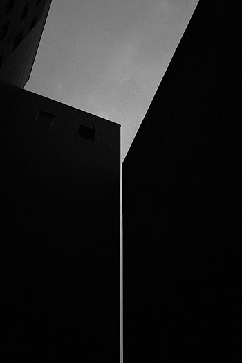 Building, Dark, Bw, Chb HD phone wallpaper