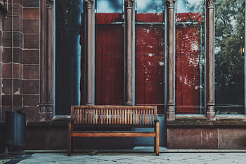 Windows, Building, Miscellanea, Miscellaneous, Bench HD wallpaper