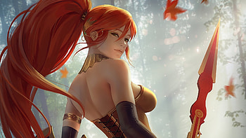 RWBY, girl, anime, redheAD HD wallpaper