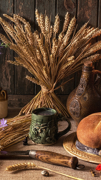 wheat, graphy, still life HD phone wallpaper