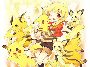 pokemon cuteness, videogame, nintendo, cute, girl, pichu, pikachu, anime girl, anime, women, raichu, pokemon, female HD wallpaper