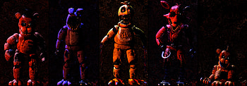 Withered & Golden Freddy — FNAF2 Ultra, Withered Freddy (Five Nights at Freddy's), Golden Freddy (Five Nights At Freddy's), video game, Five Nights At Freddy's 2, Five Nights at Freddy's HD wallpaper