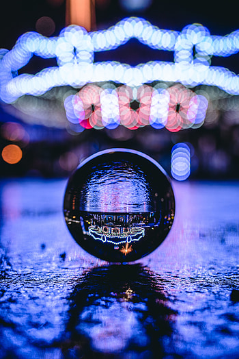 Transparent, Macro, Glare, Glass, Ball, Bokeh, Boquet HD phone wallpaper