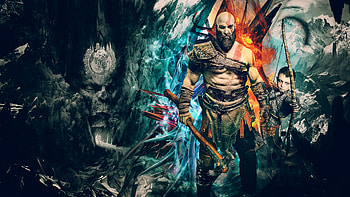 Kratos God Of War Artwork, kratos, god-of-war-4, god-of-war, games, ps-games, artwork HD wallpaper