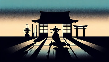 Martial Arts Dojo Silhouette, dojo, samurai, silhouette, traditional HD wallpaper