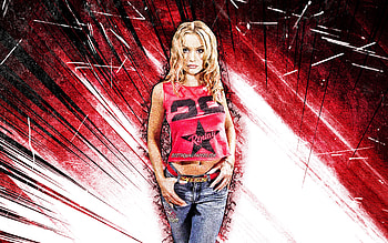 Rollergirl, grunge art, german singer, music stars, german celebrity, purple abstract rays, Nicole Safft, superstars, Rollergirl HD wallpaper