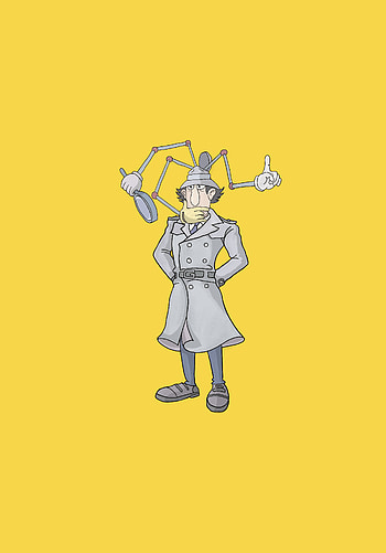 Müfettiş gadget, yellow, dedektif, funny HD phone wallpaper