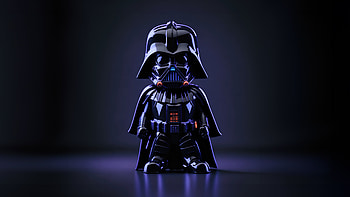 Mini Darth Vader, darth-vader, star-wars, movies, ai, artist, artwork, digital-art HD wallpaper