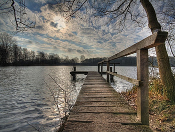 Steg, pier HD wallpaper