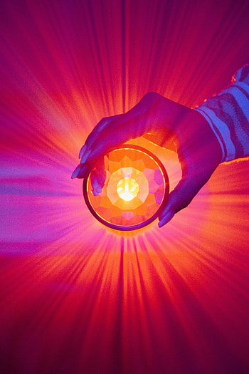 Hand, Miscellanea, Miscellaneous, Beams, Rays, Glow, Prism HD phone wallpaper