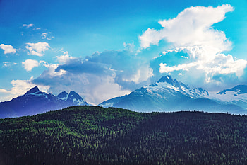 Morning Serenity Beautiful Blue Clouds Over The Landscape, morning, clouds, nature HD wallpaper