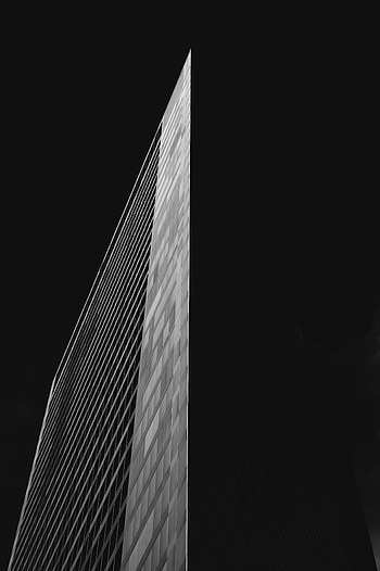 Architecture, Building, Bw, Chb, Black And White, Black-And-White, Edge, Facet HD phone wallpaper