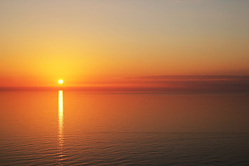 Sunset Reflection, sunset, reflection, nature HD wallpaper