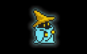 8-bit Black Mage, , final fantasy, 8bit, black mage HD wallpaper
