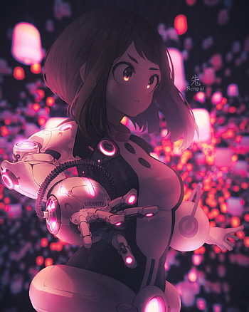 Uraraka Ochaco, midoriya, deku, anime HD phone wallpaper