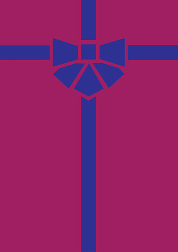 Vector, Minimalism, Box, Gift, Present, Bow, Tape HD phone wallpaper