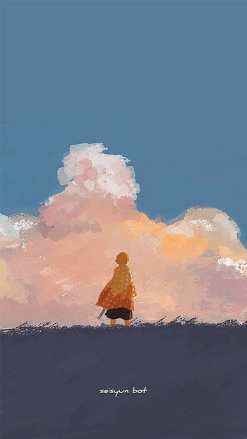 Demon Slayer , cloud, sky HD phone wallpaper