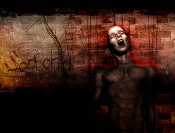 Scorched, brick wall, scream, yell, person, burned, wires HD wallpaper