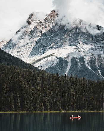 Landscape, Nature, Mountains, Lake, Forest, Boat HD phone wallpaper