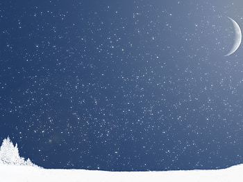 Christmas winter, holiday, moon, christmas, december, oranment HD wallpaper