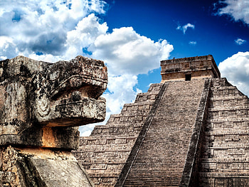 Mayan city, Mexican vacation, Chichen Itza's wonders, 7 modern wonders HD wallpaper