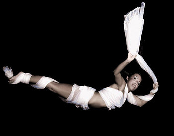 WRAPED IN WHITE, white, black, model, graphy, tight, wraped, woman, wrape, hang HD wallpaper