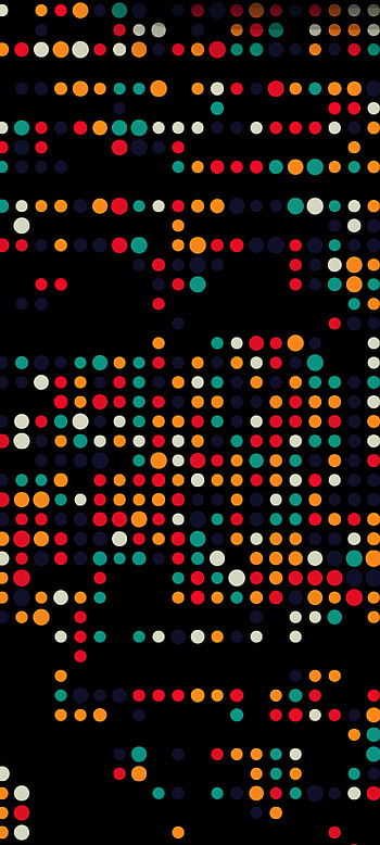 Abstract dots, Colorful design, Digital art, Creative pattern HD phone wallpaper