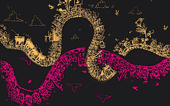 Abstract, Pink HD wallpaper