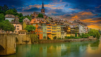 Laufenburg-Germany, House, Germany, city, Laufenburg HD wallpaper