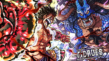 Luffy VS Kaido, Anime, One Piece, Monkey D. Luffy, Kaido (One Piece), Gear Fourth HD wallpaper