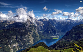 lake konigsee bavarian alps, bavarian, konigsee, alps, lake HD wallpaper