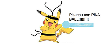 Ninja Pikachu / NINJAKU!!!!!!, pikaball, pika, ninja, ball, pikachu, ninjaku, pokemon HD wallpaper