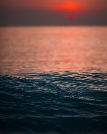 Nature, Water, Sunset, Sea, Horizon, Ripples, Ripple HD phone wallpaper