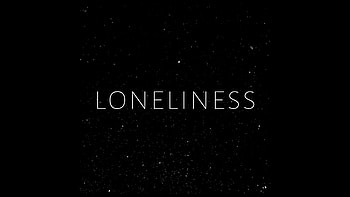 Loneliness Typography , lonely, sad, typography, dark, black HD wallpaper