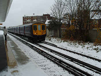 snow train, white, train, black, snow HD wallpaper