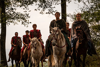 Domina, horse, roman, men, forest HD wallpaper