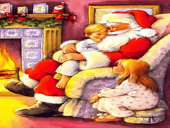 Santa, winter, holiday, snow, christmas HD wallpaper