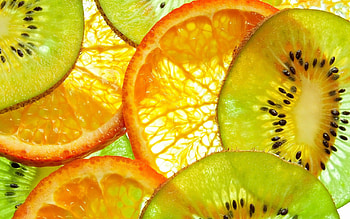 Kiwi and orange, Fruits HD wallpaper