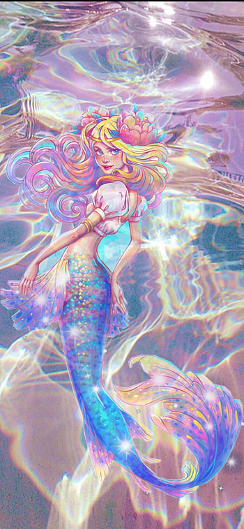 Sirena, aqua, art, anime HD phone wallpaper